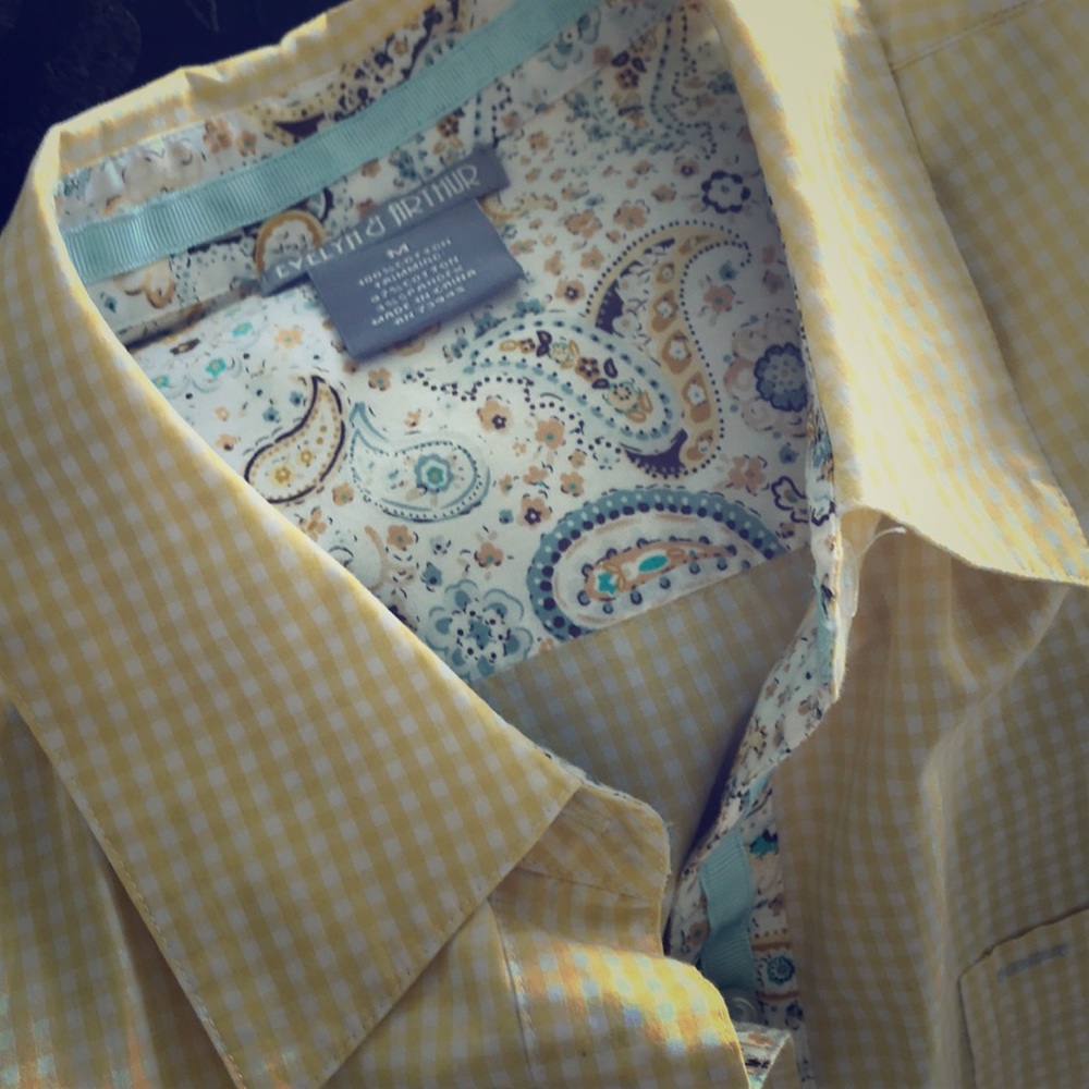 Yellow Gingham Evelyn & Arthur Button Down